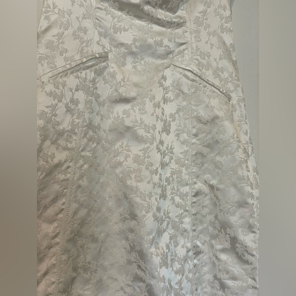 BHLDN White Mini floral Dress Bridal - Picture 4 of 13